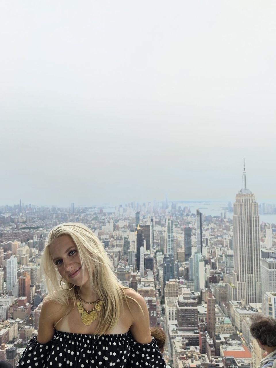 Coin necklace met Empire State Building